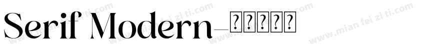 Serif Modern字体转换